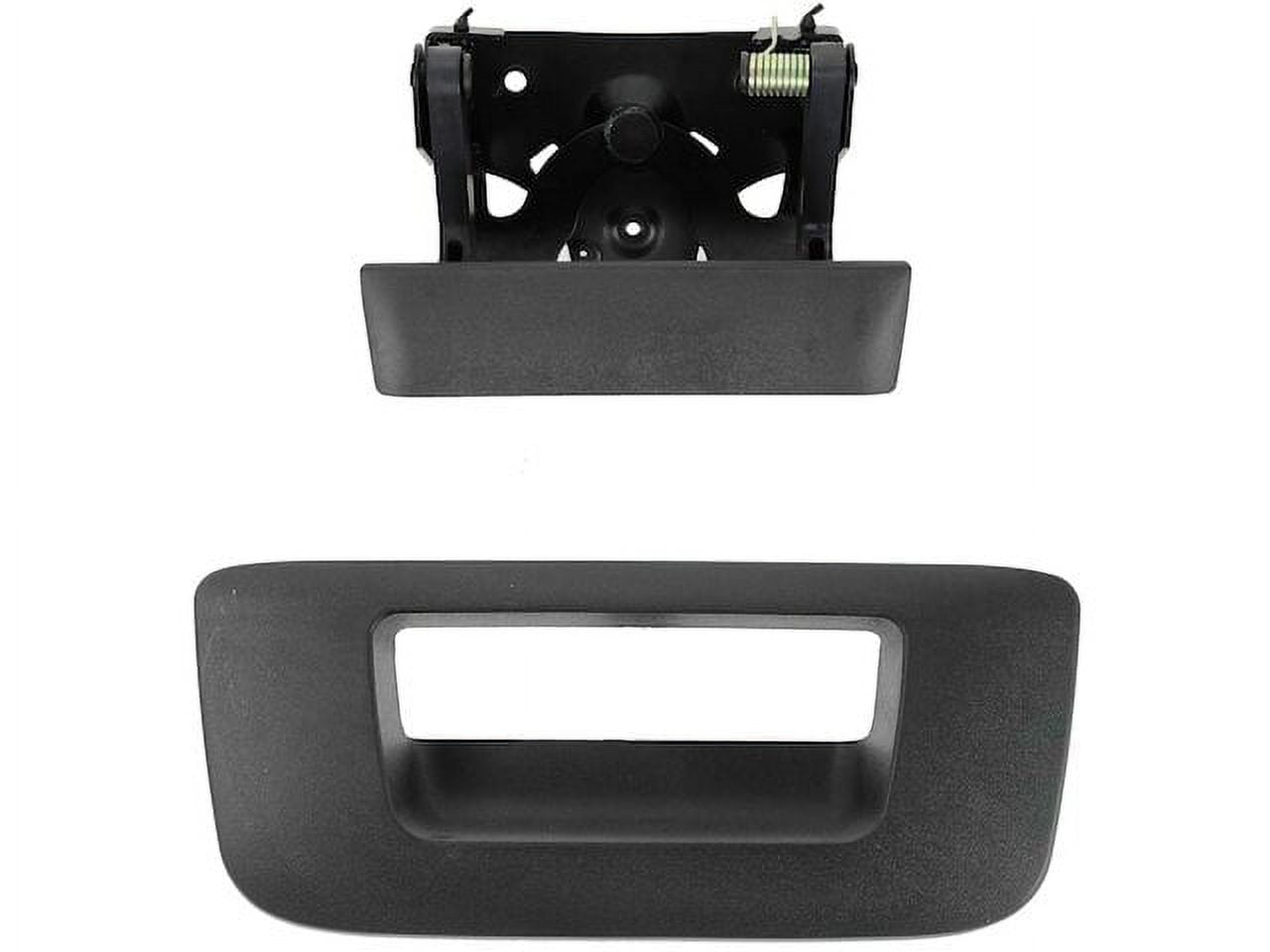 Tailgate Handle and Bezel Kit 2 Piece - Compatible with 2007 - 2014 Chevy Silverado 2500 HD 2008 2009 2010 2011 2012 2013