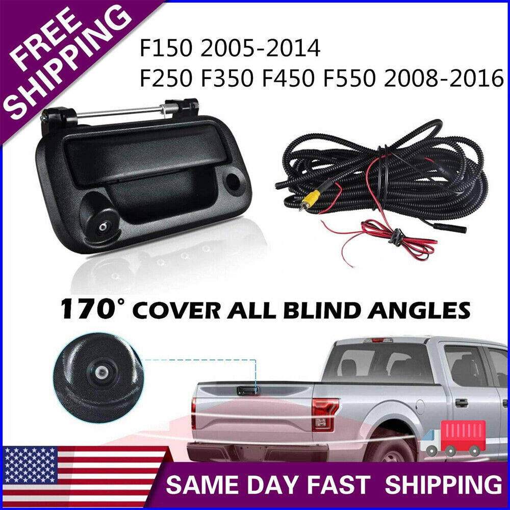 Tailgate Handle with Rear View Camera Backup Camera for Ford F150/F250