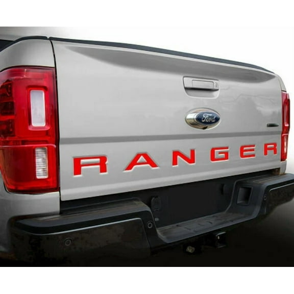 Tailgate Insert Decals Red Letters Stickers For Ford Ranger 2019 - 2023 New
