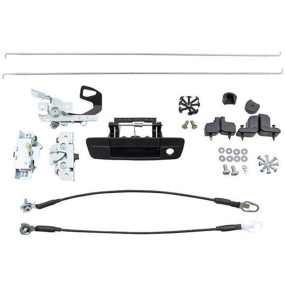 Tailgate Latch and Handle Kit - Compatible with 2014 - 2018 Ram ProMaster 1500 Base FWD Standard Cargo Van 4-Door 3.6L V6 Naturally Aspirated DOHC FLEX 2015 2016 2017