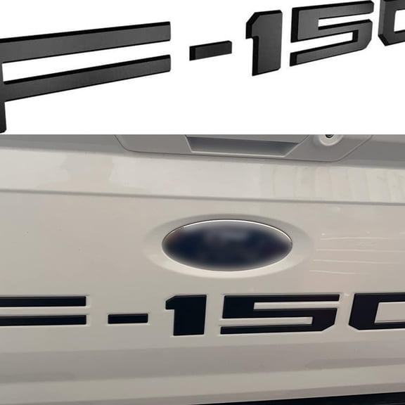 Tailgate Letter Inserts Compatible with F150 2021-2026, 3D Raised Rear Decals, Matte Black