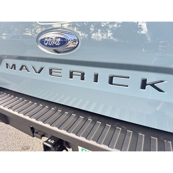 Tailgate Letter Inserts Compatible with Maverick 2022-2026, 3D Raised Rear Decals, Matte Black