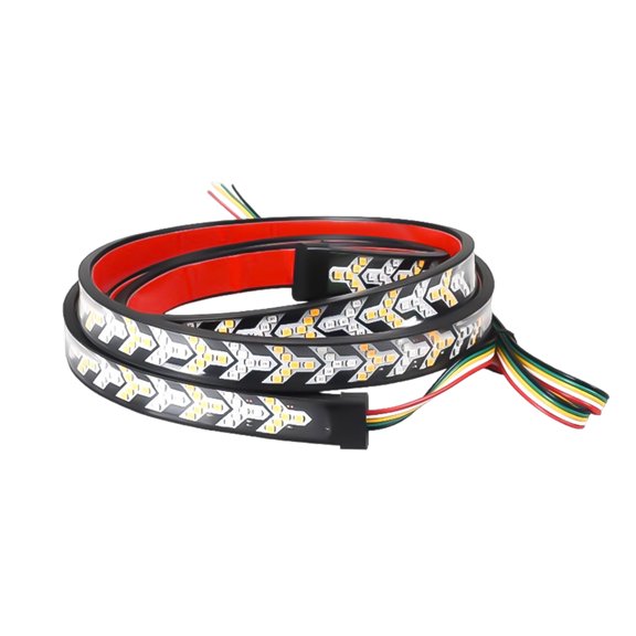 Tailgate Light Bar, Flexible High Brightness Sequential LED, Self Adhesive 48.0 inch Single Pack, For Vehicle Turn Signal Brake Reverse Tail Light Replacement and Decoration