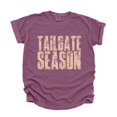 thumbnail image 1 of Tailgate Season Block Distressed - Women's Garment Dyed Graphic T-Shirt, 1 of 15