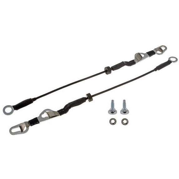 Tailgate Support Cable 2 Piece - Compatible with 2004 - 2012 Chevy Colorado 2005 2006 2007 2008 2009 2010 2011