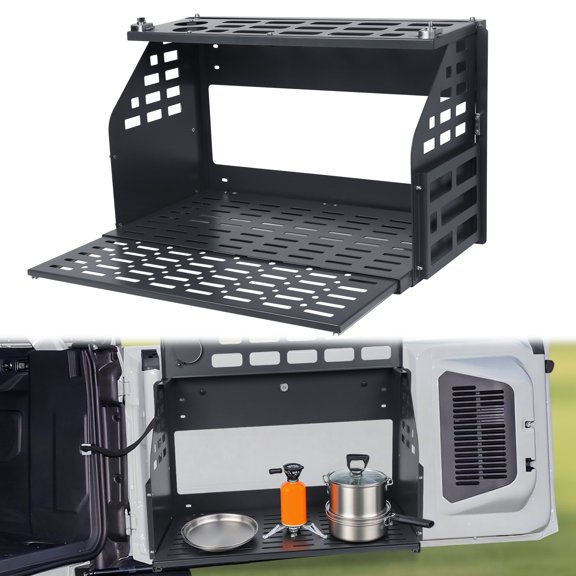 Tailgate Table Rear Door Shelf Storage Cargo Holder Foldable Panel for Bronco