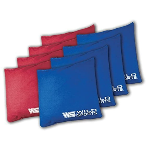 Wild Sports Regulation Size Cornhole Bags, All-Weather Cornhole Accessories, 16oz Bags, Set of 4