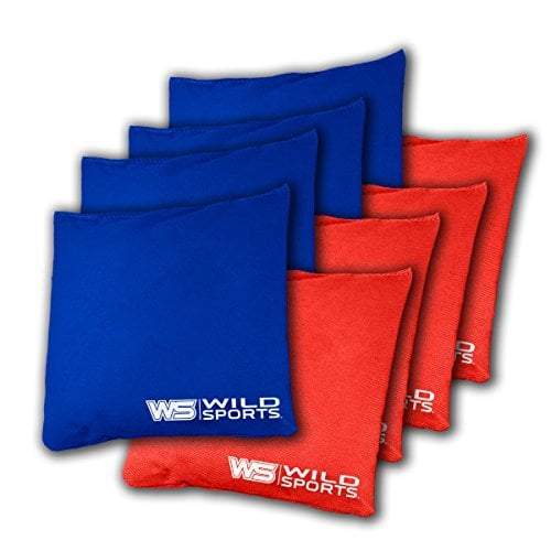 Wild Sports Back Yard Bean Bag 8 Pack, Red/Blue, 12oz