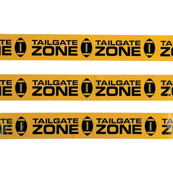 Tailgate Zone Caution Tape - Party Decor - 1 Piece