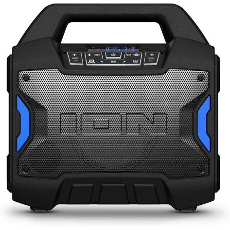 Tailgater Boom - Outdoor Portable Bluetooth Speaker with Mic in, FM Radio, USB Port, Battery, IPX5 Water-Resistant, Wireless Stereo-Link, App, 60W