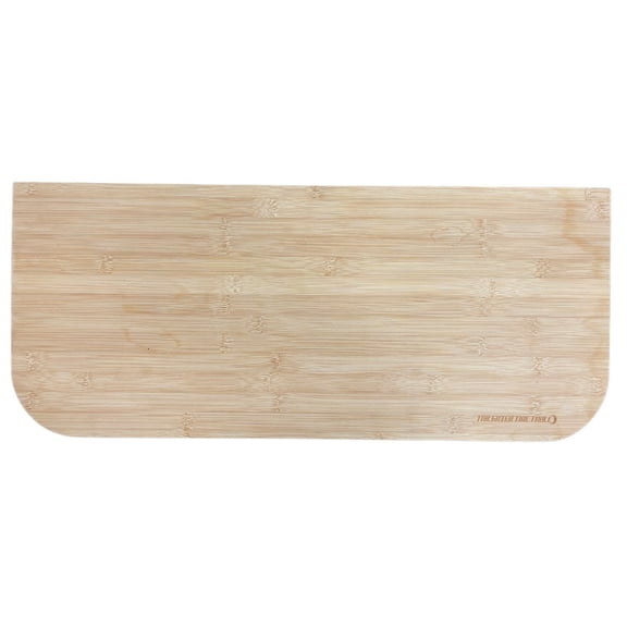 Tailgater Tire Table Bamboo Cutting Board With Carry Storage Bag, Large