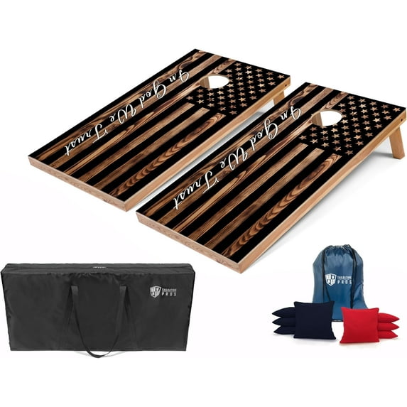 Tailgating Pros Lightweight Regulation Cornhole Boards – 2x4 ft, Portable & Durable with Bright, Fun Printed Designs – Outdoor Game Set for Backyard, Tailgating & Beach