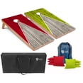 thumbnail image 1 of Tailgating Pros Pyramid Cornhole Board Set w/ Bean Bags and Carrying Case - 4'x2' Regulation Corn Hole Toss Game - Optional LED Lights, 1 of 8