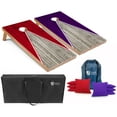 thumbnail image 1 of Tailgating Pros Pyramid Cornhole Board Set w/ Bean Bags and Carrying Case - 4'x2' Regulation Corn Hole Toss Game - Optional LED Lights, 1 of 8