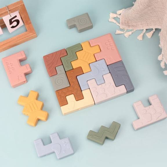 Tailgating karymi Soft Building Blocks Animals House Graphic Soft Rubber Reliefs Puzzle Stacking Music Early Education Toys Christmas Gifts Tailgating Weekly flyer