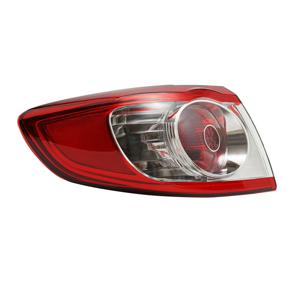 Taillight Assemblies for 2010-2012Hyundai Santa Fe Halogen Rear Brake Stop Lamp, Rear Light, Red Clear Lens, Black Housing, 924010W500, 924020W500 (Left Driver Side)