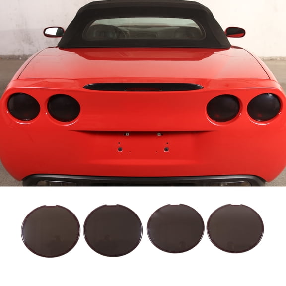 Taillight smoked housings for 2005-2013 Corvette C6, taillight protectors, shields, taillight covers.