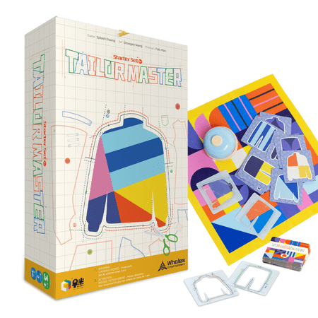 Whales Entertainment Tailor Master Starter Set 3+ Easy Matching Board Game for Family