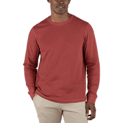 Tailor Vintage Airotec Performance Stretch Waffle Long Sleeve Crewneck Tee Canyon Red, M