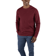 Tailor Vintage Airotec Performance Stretch Waffle Long Sleeve Crewneck Tee Zinfandel, L