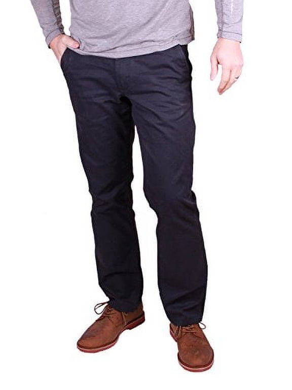 ® Men's Flat Front Pant-Navy, 38 X 34
