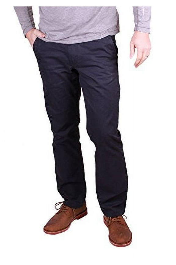 ® Men's Flat Front Pant-Navy, 38 X 34