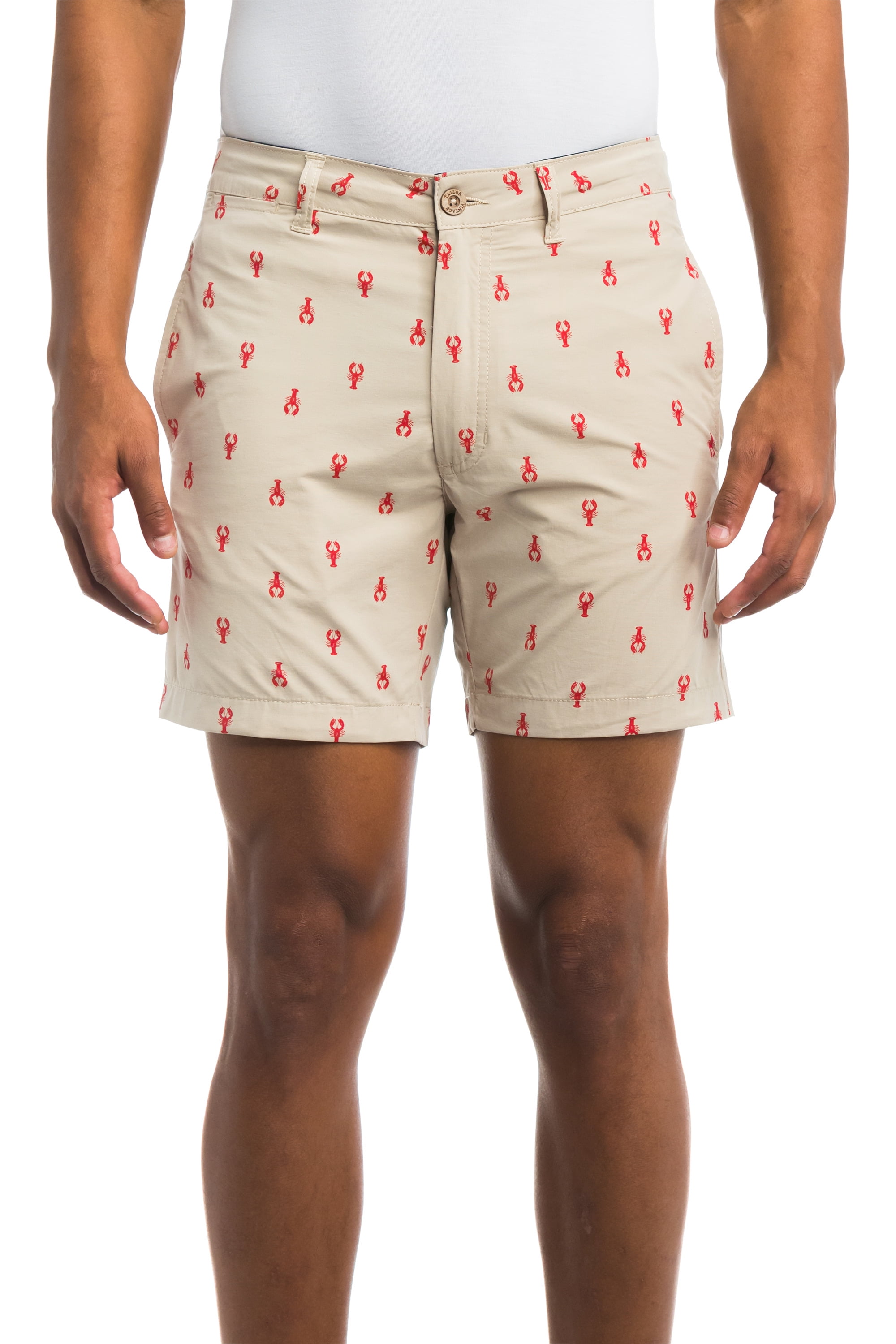 Tailor Vintage SUMMER KHAKI Riverside Printed Hybrid Short US 31