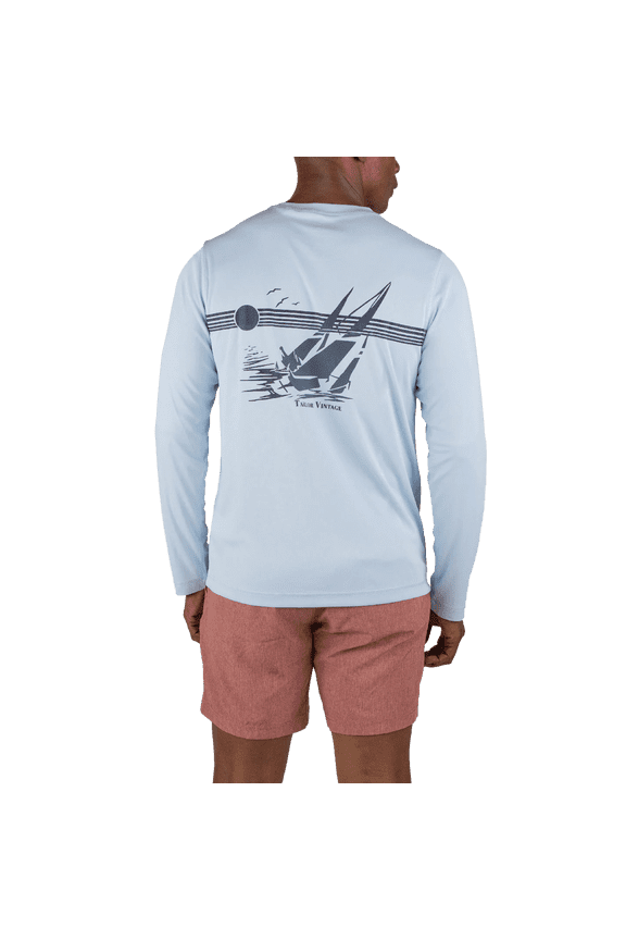 UPF Long Sleeve Tee (Skyway Sailboat Sailboat, 2XL)