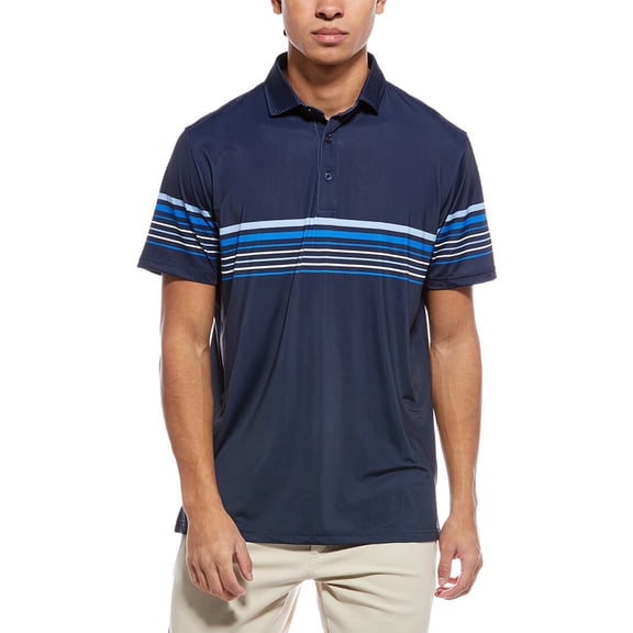 TailorByrd mens  Engineered Performance Polo Shirt, s, Blue