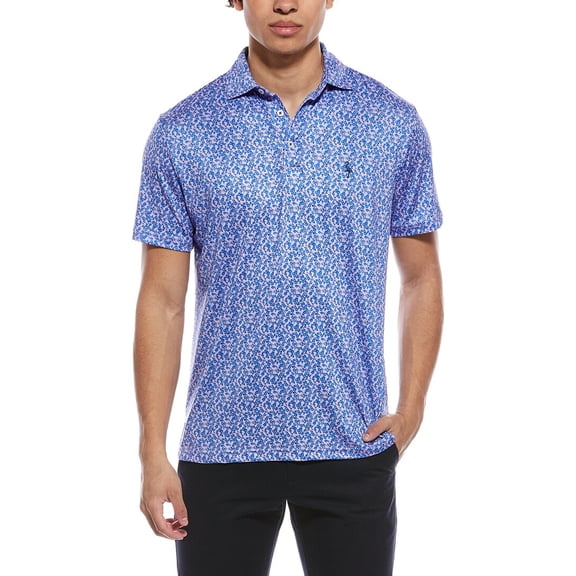 TailorByrd mens Floral Dreams Printed Performance Polo Shirt, m, Purple