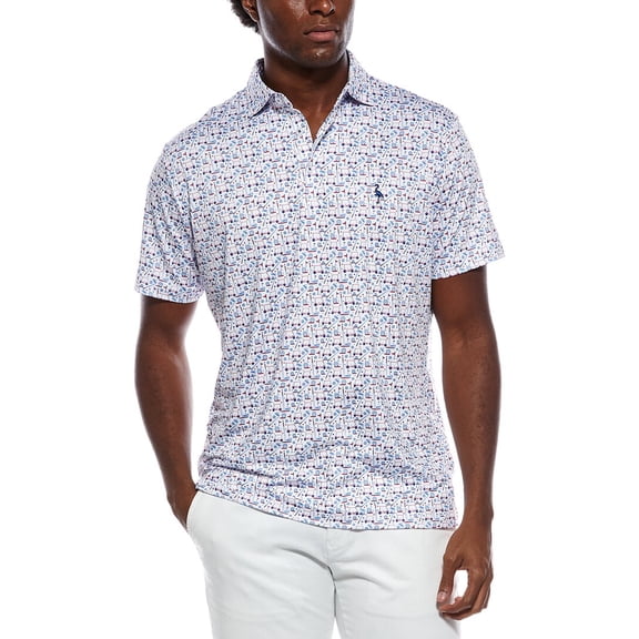 TailorByrd mens Hole-In-One Printed Performance Polo Shirt, s
