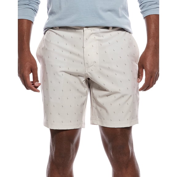 TailorByrd mens  Printed Performance Short, 32, Tan
