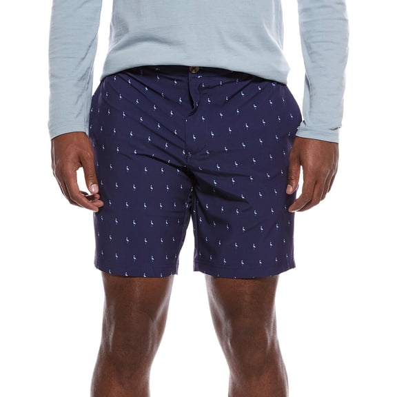 TailorByrd mens  Printed Performance Short, 34, Blue