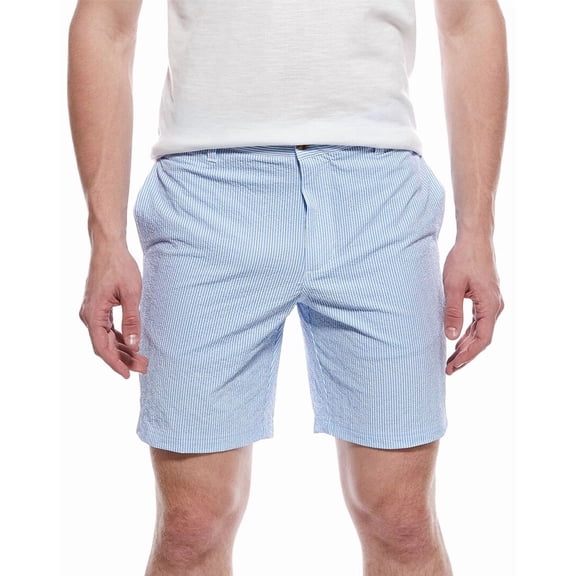TailorByrd mens  Seersucker Stripe Short, 34, Blue