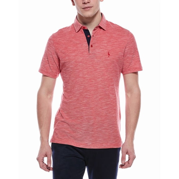 TailorByrd mens Slub Pique Polo, m, Red