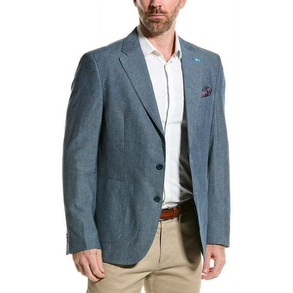 TailorByrd mens Sportscoat, 48R, Blue