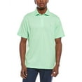 thumbnail image 1 of TailorByrd mens  Super Soft Yarn-Dye Stripes Slub Polo Shirt, s, Green, 1 of 3