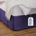 thumbnail image 1 of Tailored Bed Skirt - 14 inch Drop, Grape, Full Bedskirt with Split Corners (Available in 14 Colors) Blissford, 1 of 7