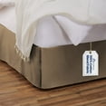 thumbnail image 1 of Tailored Bed Skirt - 21 inch Drop, Camel, KIng Bedskirt with Split Corners (Available in 14 Colors) Blissford, 1 of 7