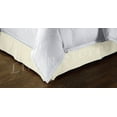 thumbnail image 1 of Tailored Bed Skirt, Platform Top, Skirt, Dust Ruffle, Pleated, 14" Drop (Full, Beige), 1 of 1
