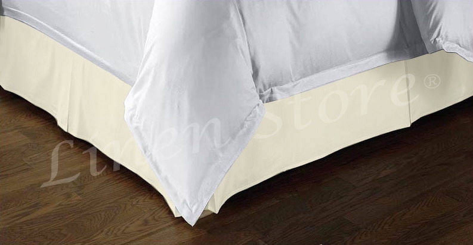 Tailored Bed Skirt, Platform Top, Skirt, Dust Ruffle, Pleated, 14" Drop