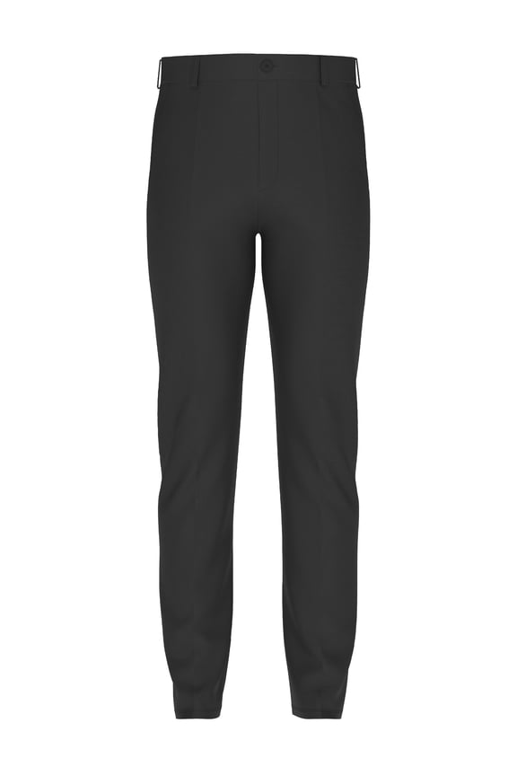 Tailored Black 4-Way Stretch Dress Casual Men Pant In Icy Cotton