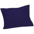 thumbnail image 1 of Tailored Standard Pillow Shams- 100% Pure Natural Cotton-  Hypoallergenic, Comfy & Easy Care, Pillow Sham with a 2-inch Flange Measures 20 x 26 inches-(Purple), 1 of 5