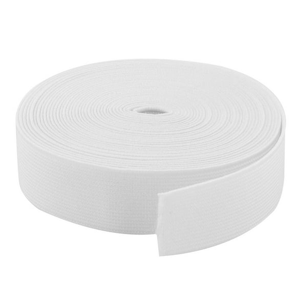 Tailoring Polyester DIY Sewing Stretchy Braided Elastic Band Strap White 6 Yards
