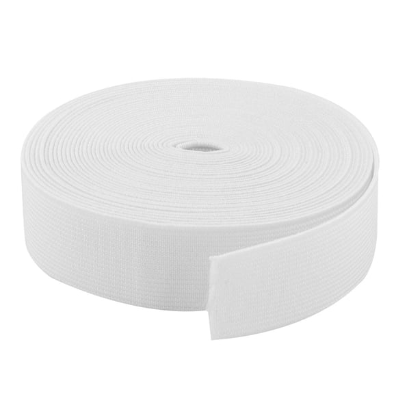 Uxcell Tailoring Polyester DIY Sewing Stretchy Braided Elastic Band Strap White 6 Yards