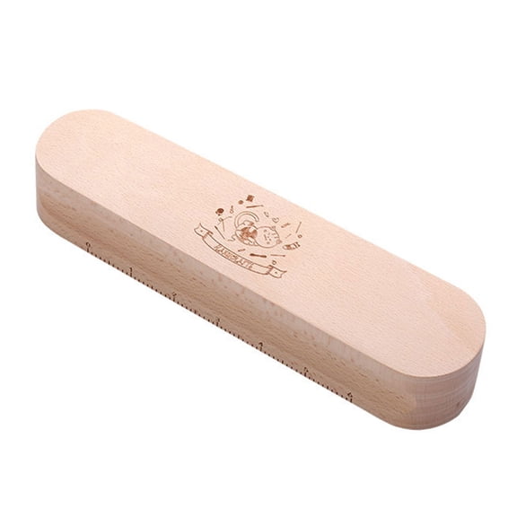 Tailors Clapper with 6'' Scale Multifunctional Quilting Clapper for Flattening Fabric, Steaming Iron Quilting Tool