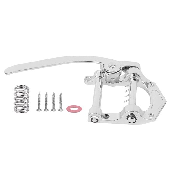 Tailpiece Vibrato Bridge for for SG/Tele/LP Flat Top Electric Guitar Tremolo SystemSilver