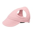 thumbnail image 1 of Tailup Pet Outdoor Cap, Sunshade With Ear Holes, For Small Medium Large Dogs Cats, S Size Pink - Breathable Dog Baseball Hat, Adjustable Pet Headwear, For Outdoor Walking Hiking, 1 of 3