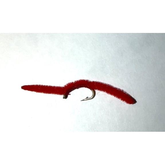 Tailwater Supply Company San Juan Worm Trout Flies, Size 16, 12 Pack, Red