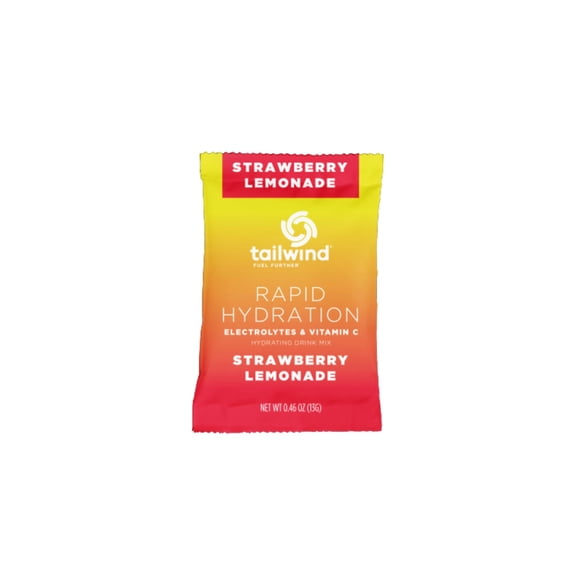 Tailwind Nutrition Strawberry Lemonade Rapid Hydration Electrolyte Drink Mix Single Serve Packet 0.46 oz